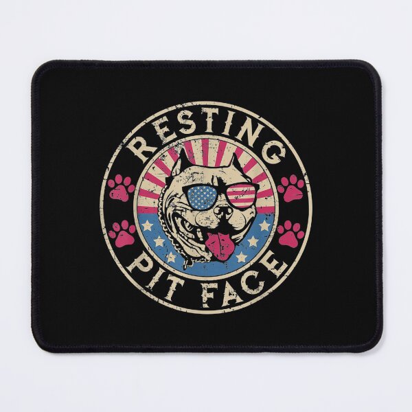 Item preview, Resting Pit Face Vintage Dog Pitbull designed and sold by angelata.