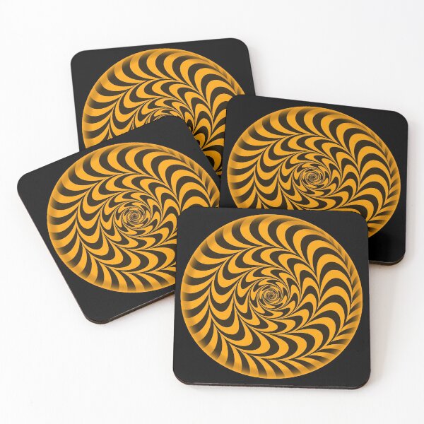 Item preview, Circle black and orange Trippy optical illusion  designed and sold by Designs Of all kinds.