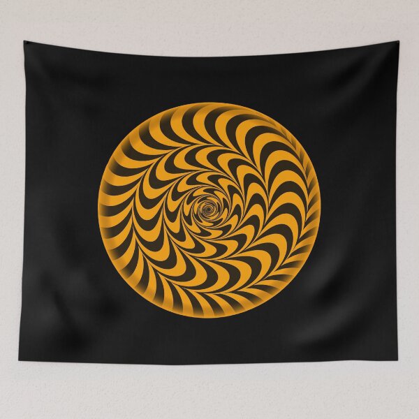 Item preview, Circle black and orange Trippy optical illusion  designed and sold by Designs Of all kinds.