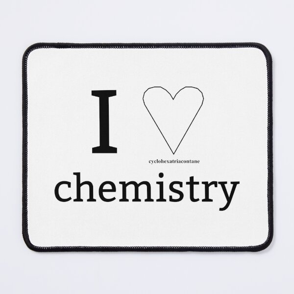 Item preview, I ♡ chemistry - I love chemistry - heart - IUPAC fun designed and sold by Marcel Wirth.