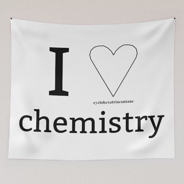 Item preview, I ♡ chemistry - I love chemistry - heart - IUPAC fun designed and sold by Marcel Wirth.