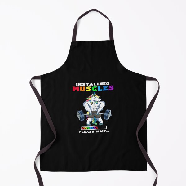 Item preview, Installing Muscles Please Wait Funny Unicorn Gym designed and sold by Shopyfine.