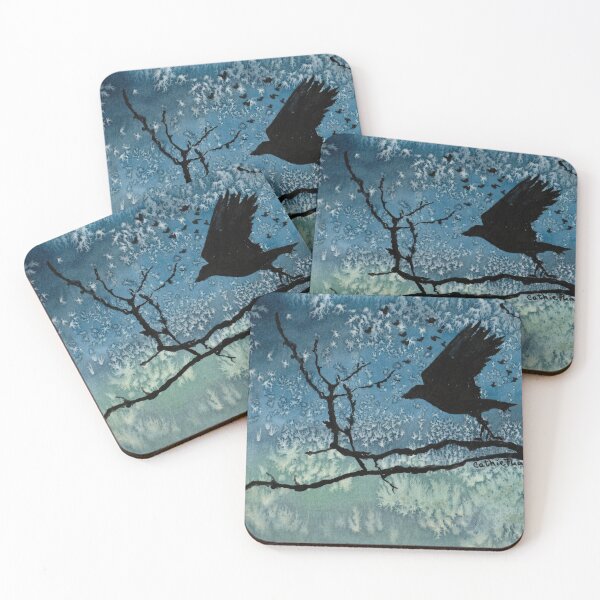 Item preview, Raven in a Tree designed and sold by CathiePuaArt.