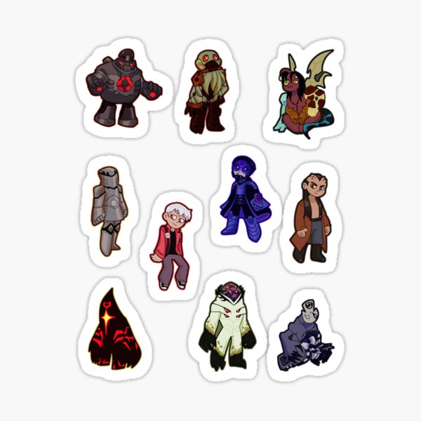 10 Villains Sticker