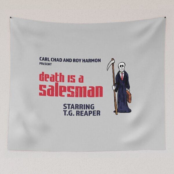 Item preview, Death is a Salesman Starring the Grim Reaper designed and sold by kingroy.