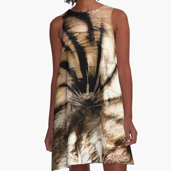 Vortex (tiger) A-Line Dress