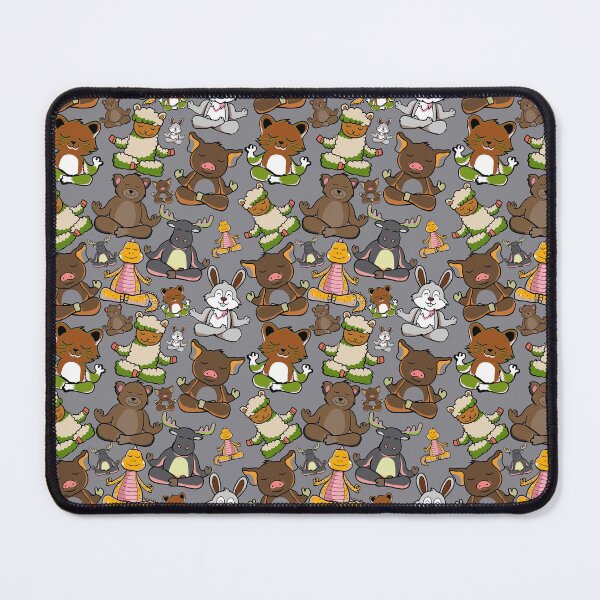 Item preview,  Colorful yoga pattern | Yoga seamless pattern | animals doing yoga designed and sold by Awesome 4 all.