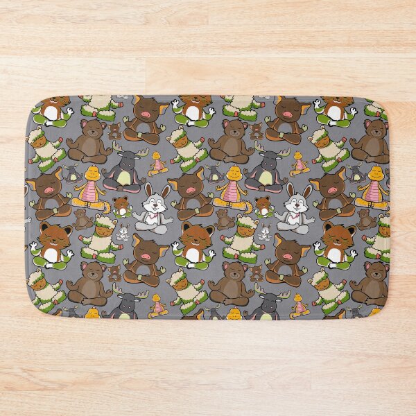 Item preview,  Colorful yoga pattern | Yoga seamless pattern | animals doing yoga designed and sold by Awesome 4 all.