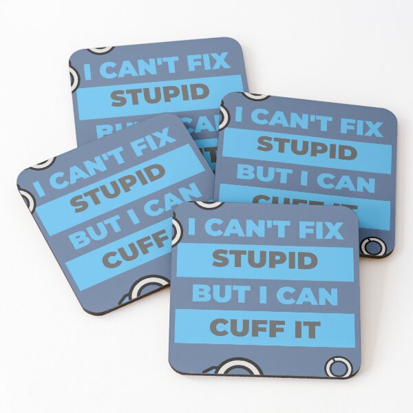 Item preview, I Can't Fix Stupid But I Can Cuff It Active T-Shirt designed and sold by coccoPrints.