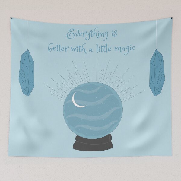 Item preview, Witchy Halloween Blue designed and sold by blueplatter.