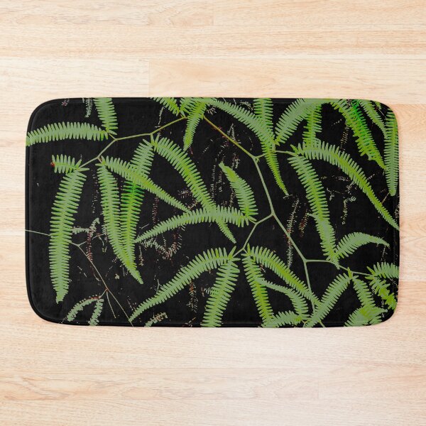 Item preview, Fern pattern black background designed and sold by Greengardens36.