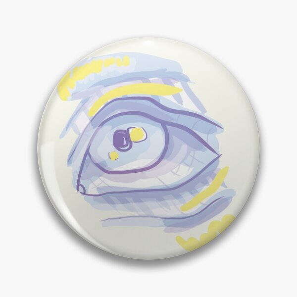Item preview, cross hatched eye designed and sold by ForTheFrogWar.