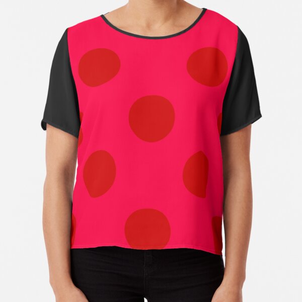 Elegant Extra Large Black on Red Polka Dots Polka Dots Graphic T-Shirt | Redbubble