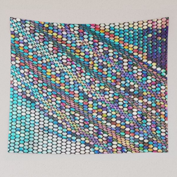 Item preview, Telio Hexagon Faux Sequin fabric designed and sold by Poetic4Passion.