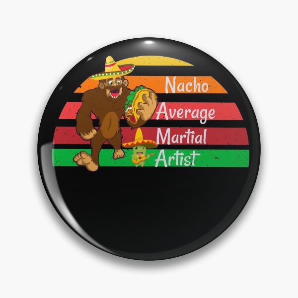 Artikelvorschau, Retro Bigfoot Nacho durchschnittlicher Kampfkünstler - lustige Kampfkünste entworfen und verkauft von Designs Of all kinds.