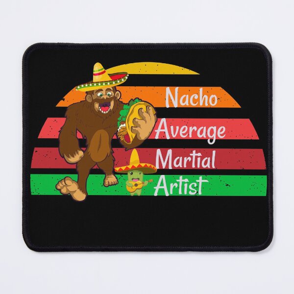 Item preview, Retro Bigfoot nacho average martial artist- funny martial arts designed and sold by Designs Of all kinds.