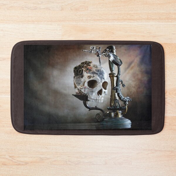 Item preview, Steampunk tattoo skull designed and sold by Cinzia Murgia.