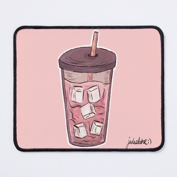 Item preview, Iced Coffee Tumblr - Pink designed and sold by Wishcraft Co..