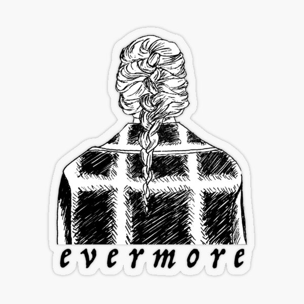 Evermore/Folklore die cut decal 1.73 x 3 sticker Taylor Swift