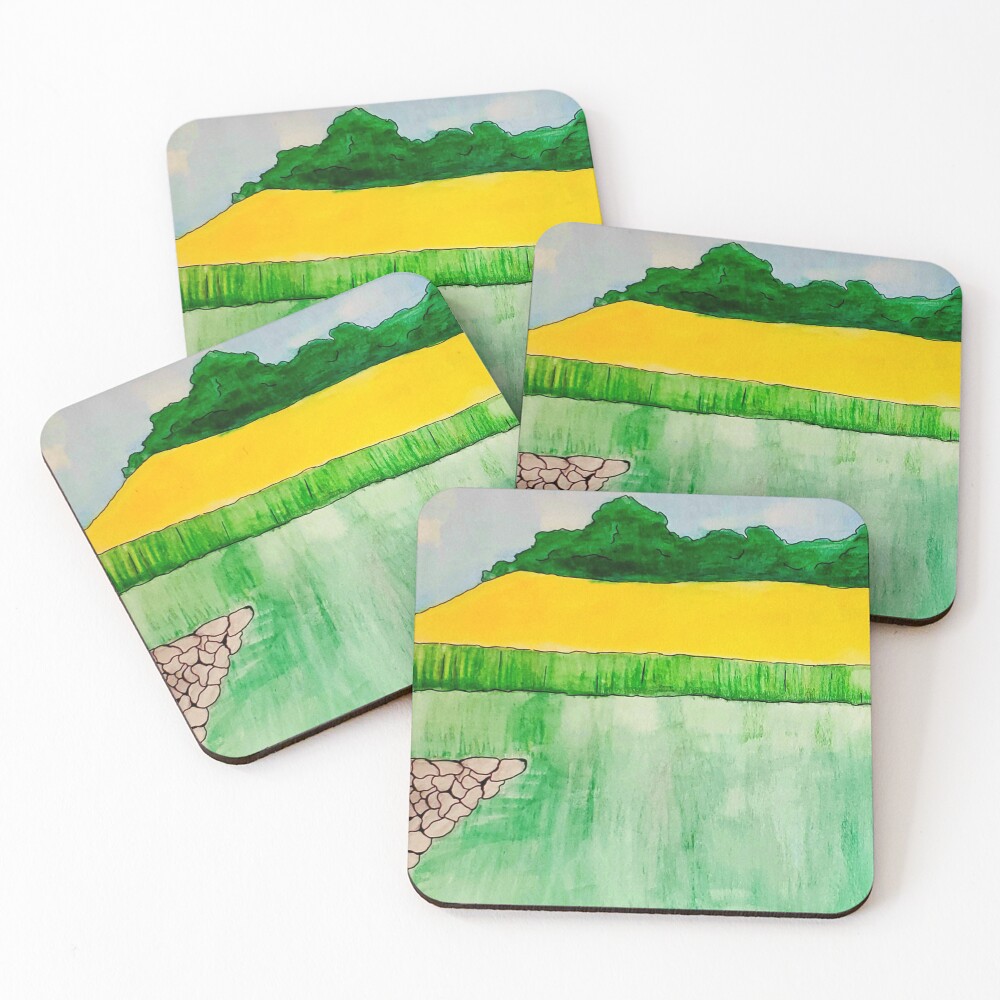 Aperçu de l'œuvre Dessous de verre (lot de 4) créée et vendue par J-Rage.