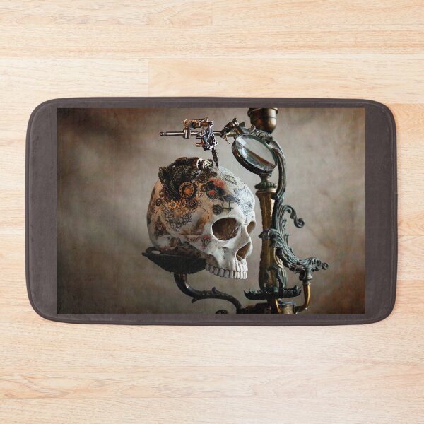 Item preview, Steampunk tattoo skull designed and sold by Cinzia Murgia.