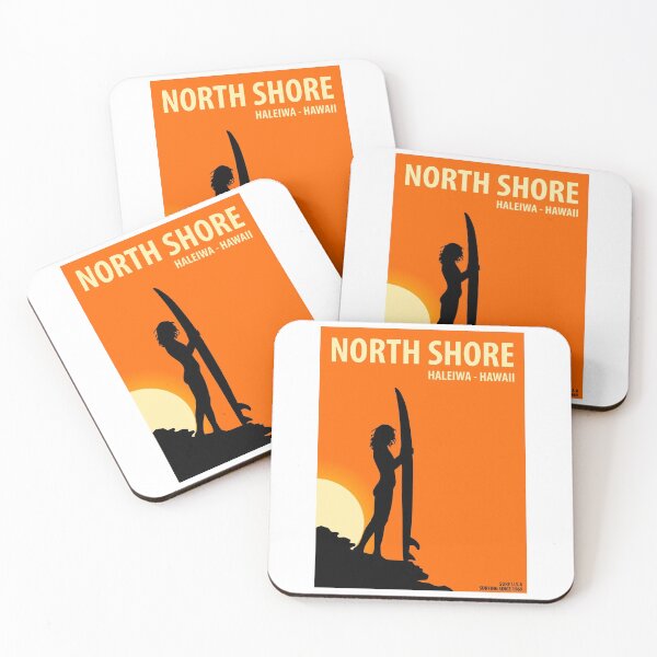 Item preview, North Shore Haleiwa Hawaii Vintage Retro Surf USA Travel Vacation Summer Sunset Beach designed and sold by tmartinezta.
