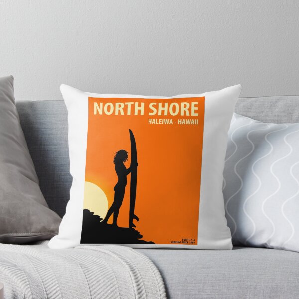 Item preview, North Shore Haleiwa Hawaii Vintage Retro Surf USA Travel Vacation Summer Sunset Beach designed and sold by tmartinezta.