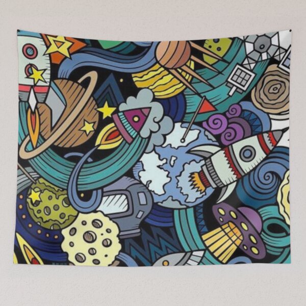 Item preview, Space Ufo and Galaxy designed and sold by MusicSkateboard.