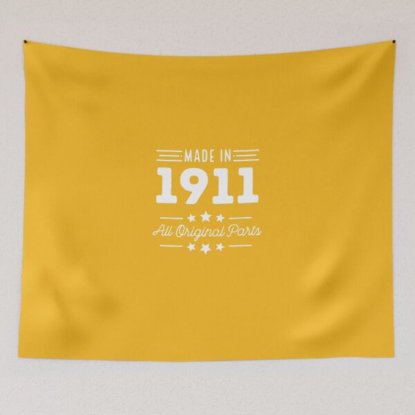 Item preview, Made In 1911 All Original Parts 105th Birthday Gift T-Shirt designed and sold by AlwaysAwesome.