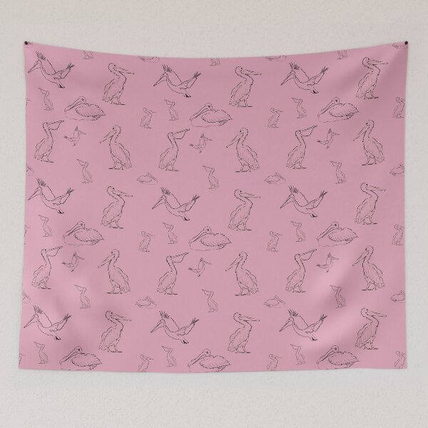 Item preview, Pelicans animalistic pattern  designed and sold by Mashusha-art.