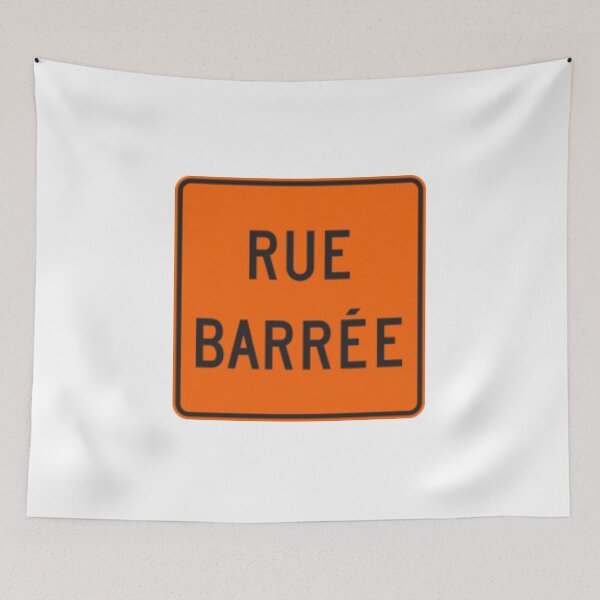 Item preview, Rue barree montreal street sign designed and sold by AquosaLuna.