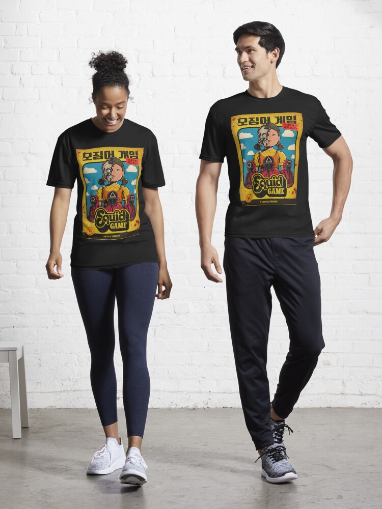 Thumbnail 1 of 7, Active T-Shirt, Vintage Squid Game art designed and sold by woutervanempel.