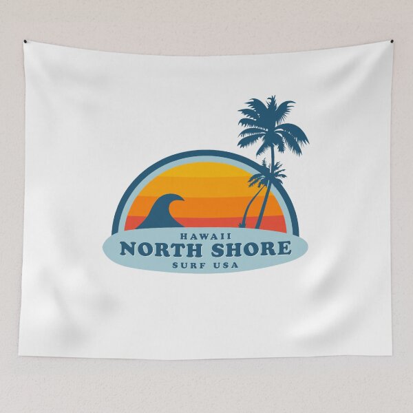 Item preview, North Shore Haleiwa Hawaii Vintage Retro Surf USA Travel Vacation Summer Sunset Beach designed and sold by tmartinezta.