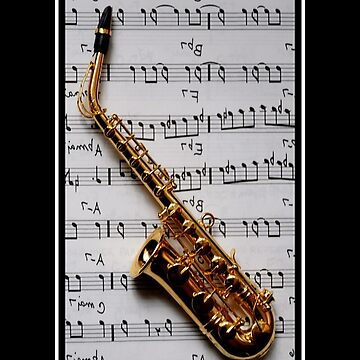 Artwork thumbnail, Just One Note Saxophone iPhone Case by MaluC