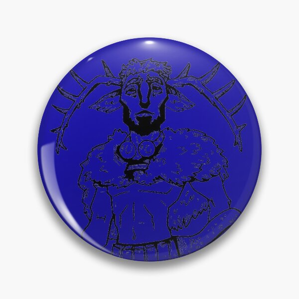 Item preview, Ocean Blue Cernunnos Print designed and sold by ToutaGalation.