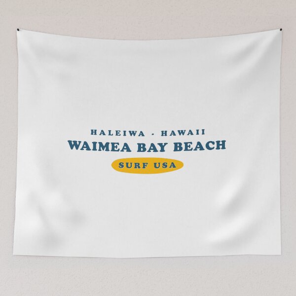 Item preview, Waimea Bay Beach North Shore Haleiwa Hawaii Vintage Retro Surf USA Travel Vacation Summer Sunset Beach designed and sold by tmartinezta.