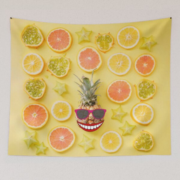 Item preview, Tropical Pineapple lemon orange Fruit Vibz designed and sold by Poetic4Passion.