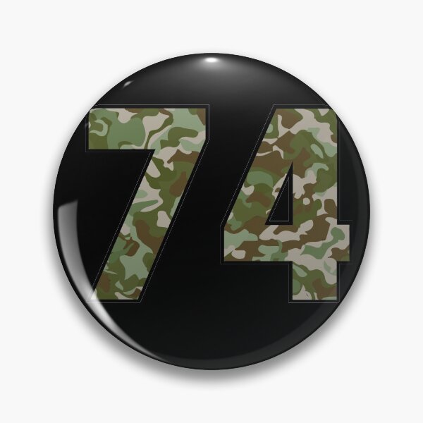 Item preview, Army Camo Number Seventy-four Veteran Lucky Number 74 designed and sold by Urosek.