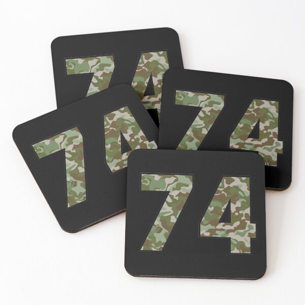Item preview, Army Camo Number Seventy-four Veteran Lucky Number 74 designed and sold by Urosek.