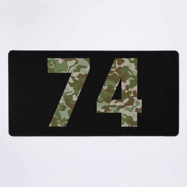 Item preview, Army Camo Number Seventy-four Veteran Lucky Number 74 designed and sold by Urosek.