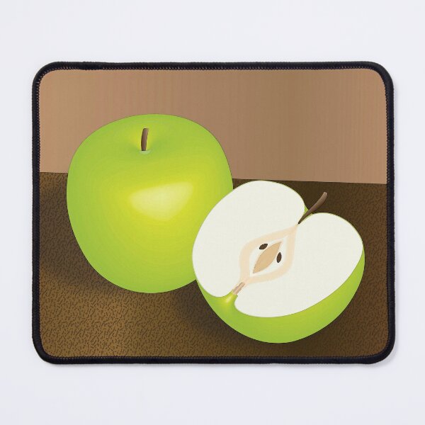 Item preview, Green Apple-and-a-Half Still Life designed and sold by Marymarice.