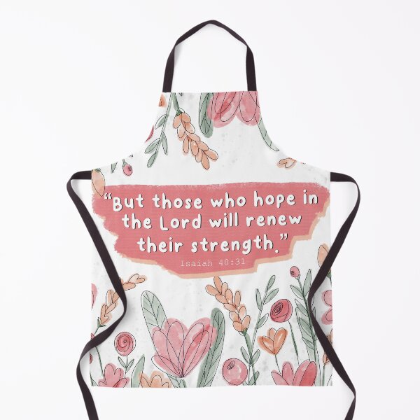Item preview, Hope in the Lord with flowers, Isaiah 40:31 designed and sold by Isabelle Verona.