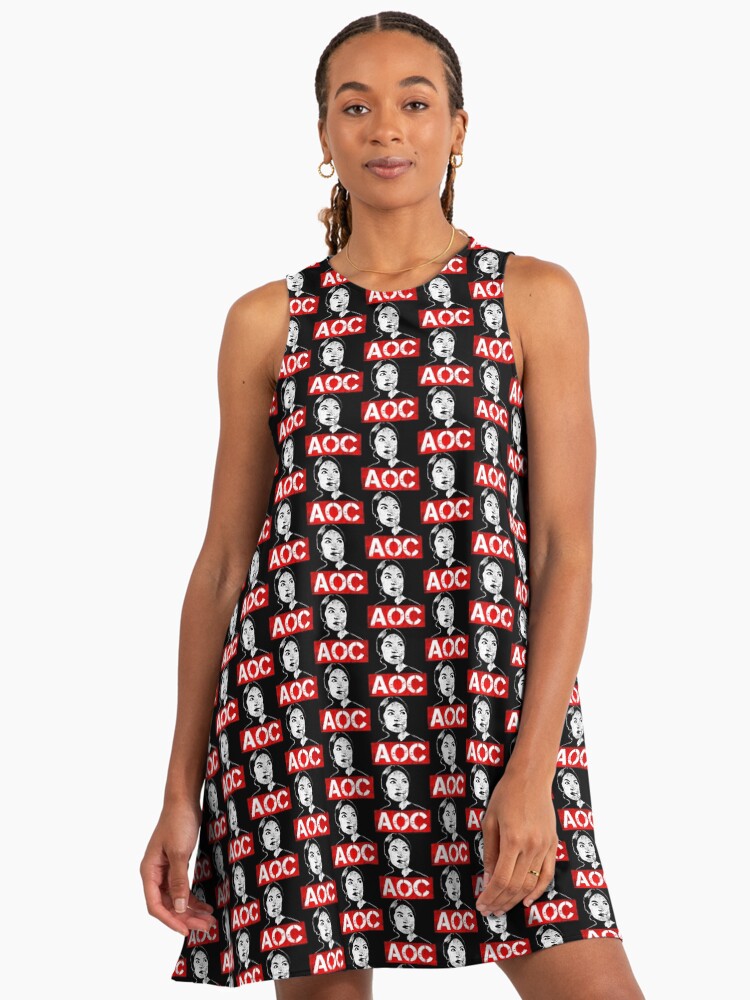 Alexandria Ocasio-Cortez AOC Support " A-Line Dress for Sale by  NUMAcreations | Redbubble