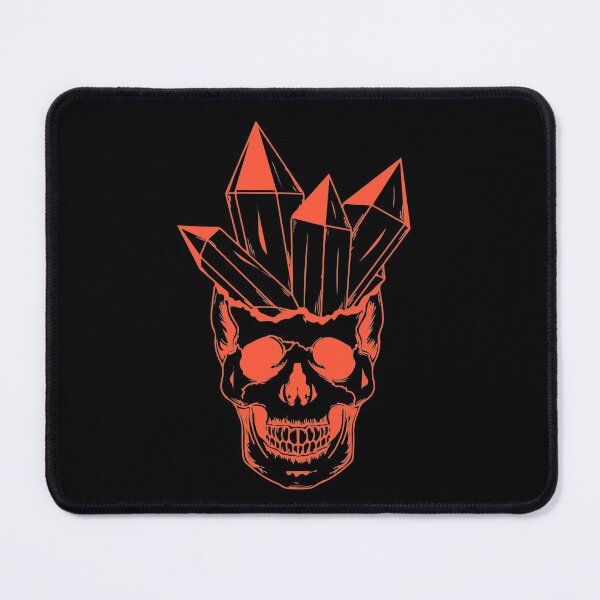 Item preview, Skull With Crystals: Skeleton Red Orange designed and sold by OutofFocusShop.