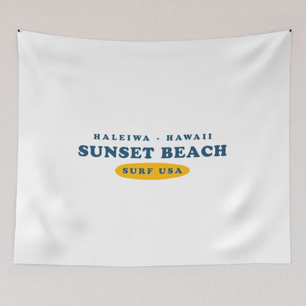 Item preview, Sunset Beach North Shore Haleiwa Hawaii Vintage Retro Surf USA Travel Vacation Summer Sunset Beach designed and sold by tmartinezta.