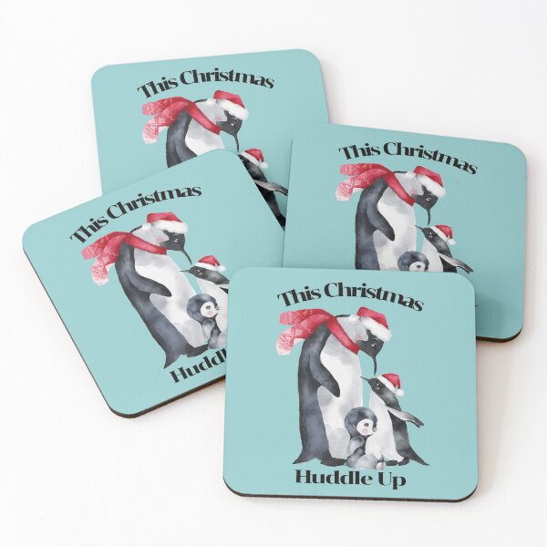 Item preview, Christmas Design Penguin Pun, Huddle Up designed and sold by Coralgb.