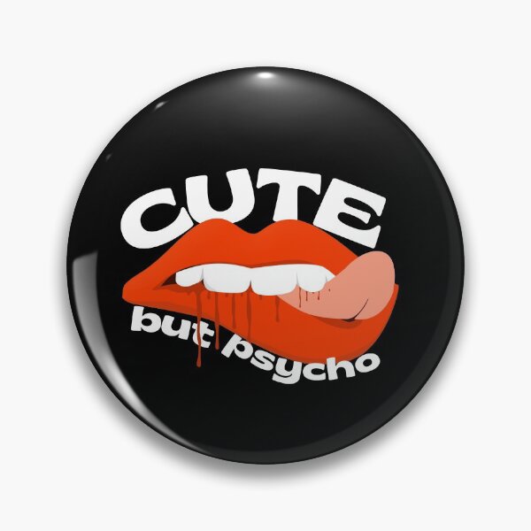 Item preview, Cute But Psycho With Red Bloody Lips designed and sold by NECHSTORE.
