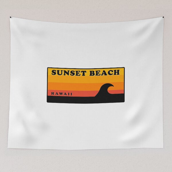 Item preview, Sunset Beach North Shore Haleiwa Hawaii Vintage Retro Surf USA Travel Vacation Summer Sunset Beach designed and sold by tmartinezta.