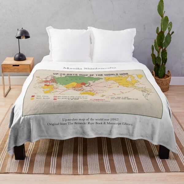 Item preview, Vintage Second World War WWII map 1942 designed and sold by FrostMintStudio.
