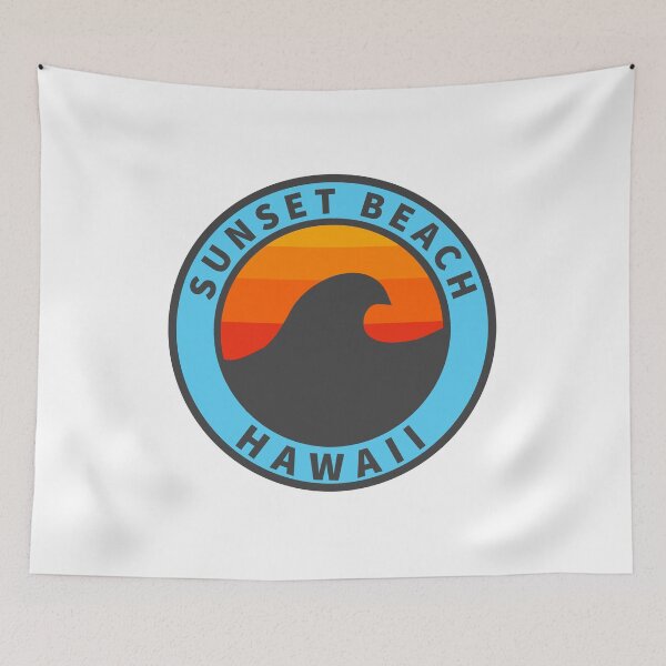 Item preview, Sunset Beach North Shore Haleiwa Hawaii Vintage Retro Surf USA Travel Vacation Summer Sunset Beach designed and sold by tmartinezta.